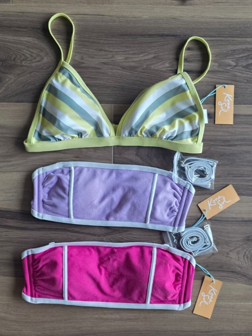 3-Piece Kona Sol Bikini Top Bundle – NWT